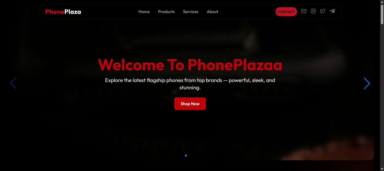 Phone Plaza interface